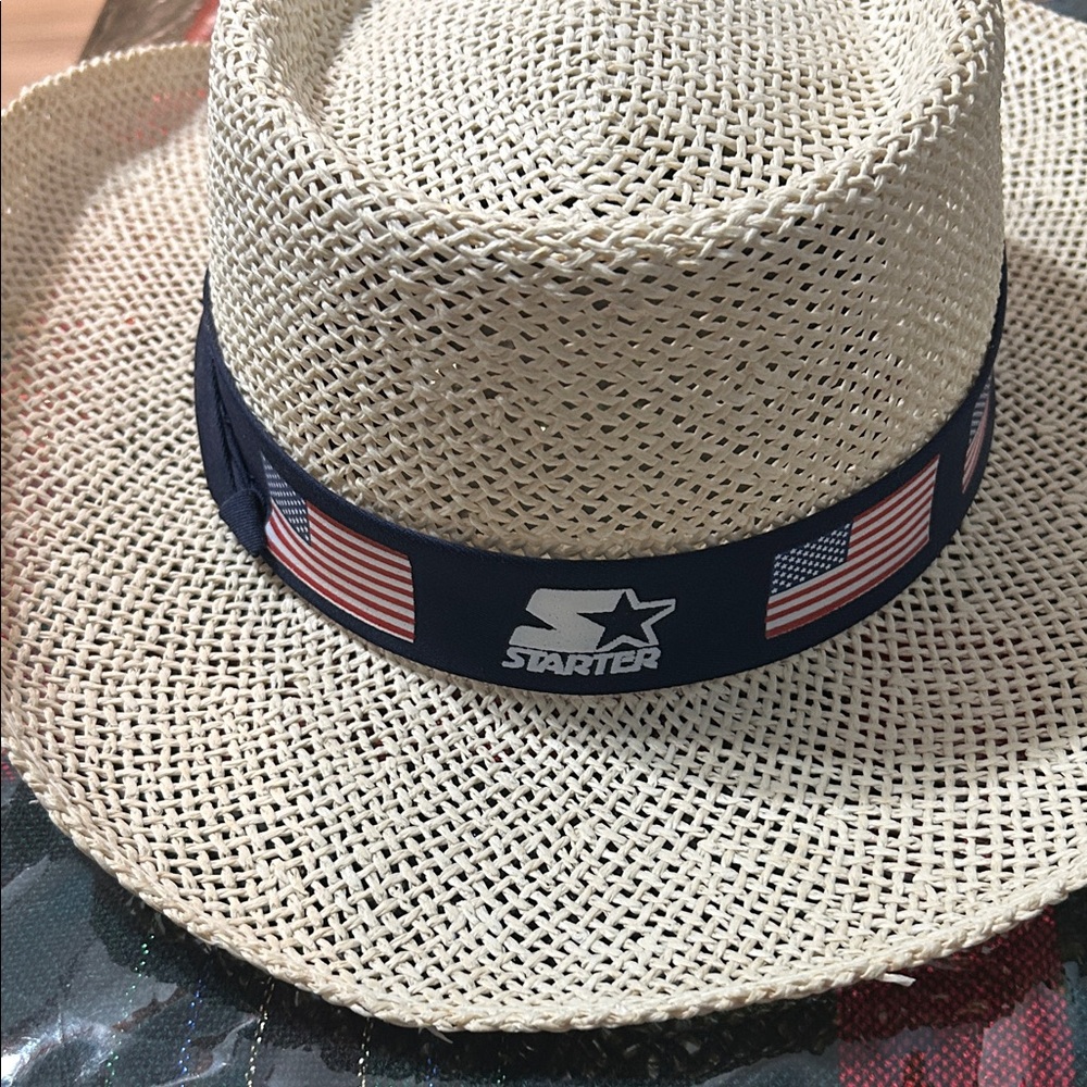STARTER Men's Straw Hat with Flag Band